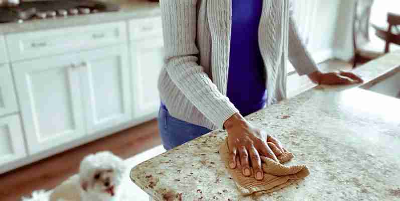 The best way to clean any kitchen surface